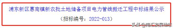 中标结果出炉：南汇新农批，将成为多功能一站式生鲜天堂