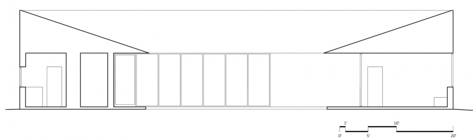 美国平房住宅,草地房屋建筑设计