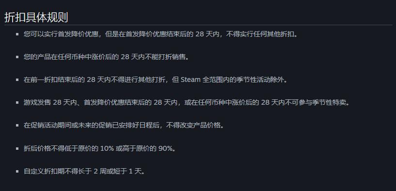 steam折扣率怎么计算,steam调整折扣规则
