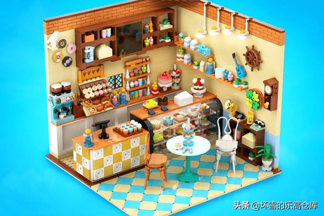 乐高转角咖啡厅内部,乐高甜品屋装修