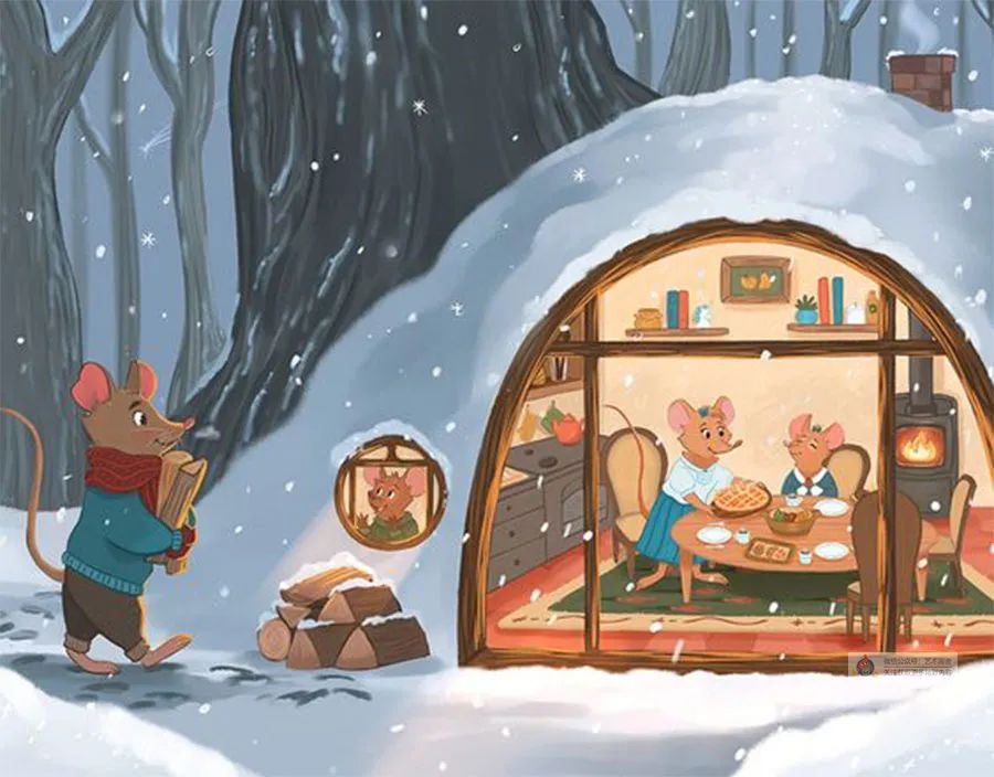 下雨天动物插画简单,如何保护企鹅生存的环境的插画