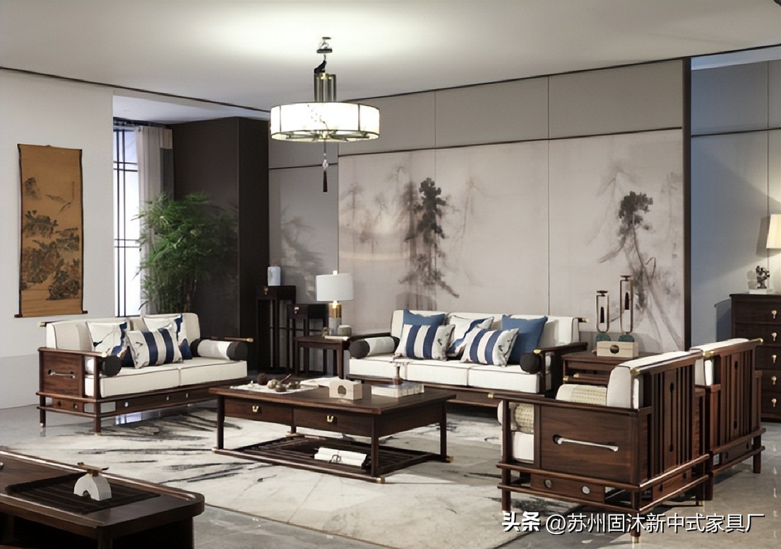 江苏实木中式沙发,中式实木整装沙发