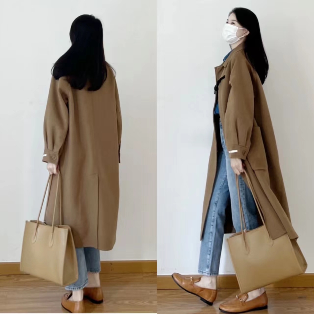 19套长款大衣内搭推荐,层次分明显高显瘦