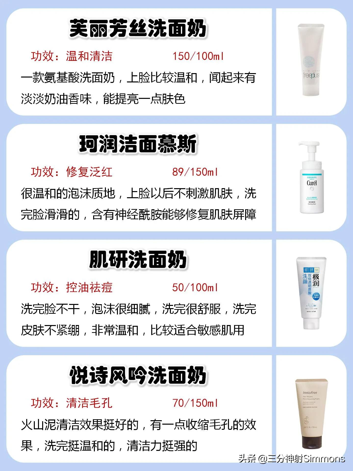 中国十大烂脸洗面奶,最垃圾的洗面奶