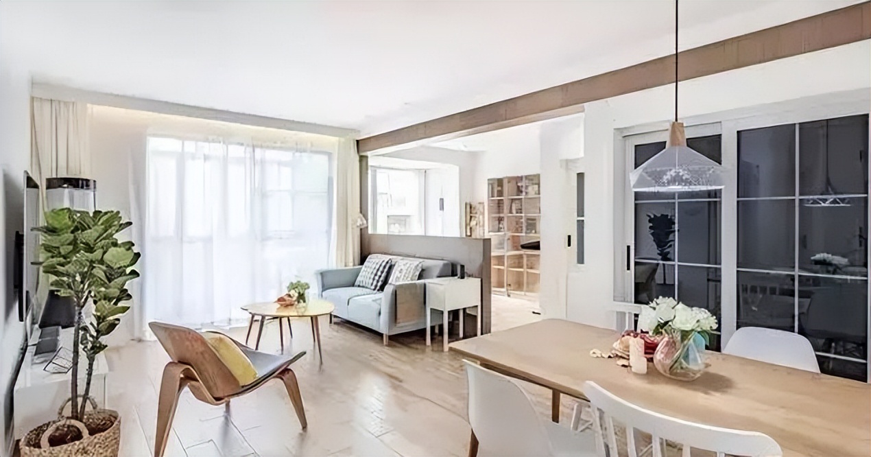 8万块装修78㎡小三房,空间宽敞又舒适,绝对是小户型的典范