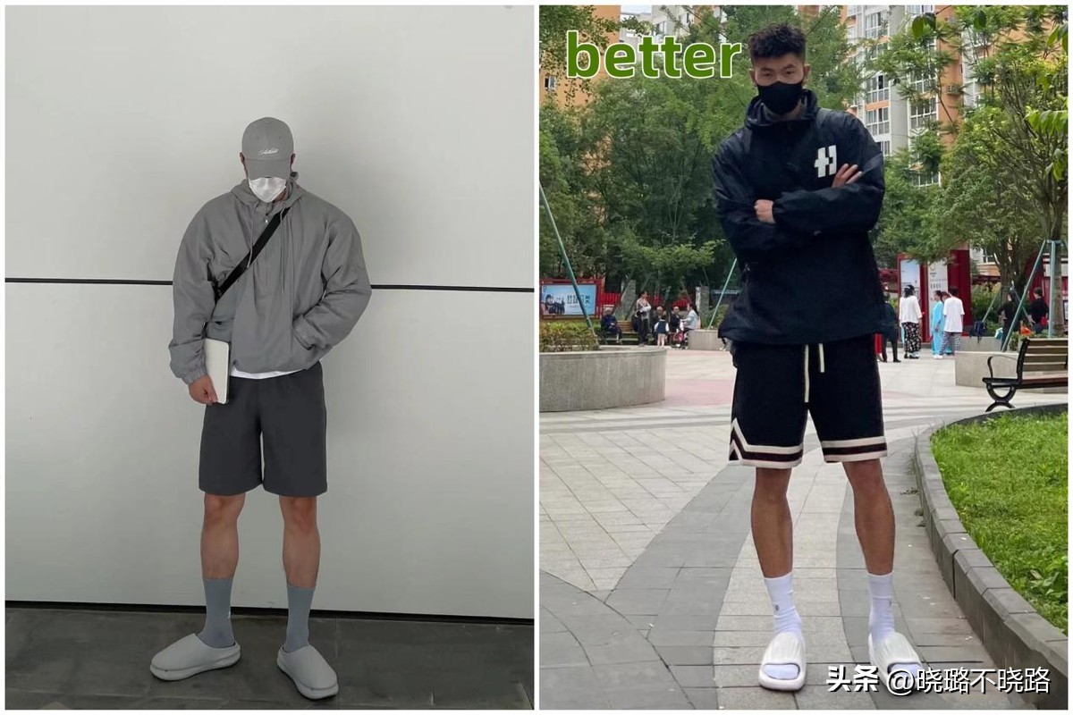 男生今年流行的裤脚穿搭,男生裤脚扎进袜子的穿搭