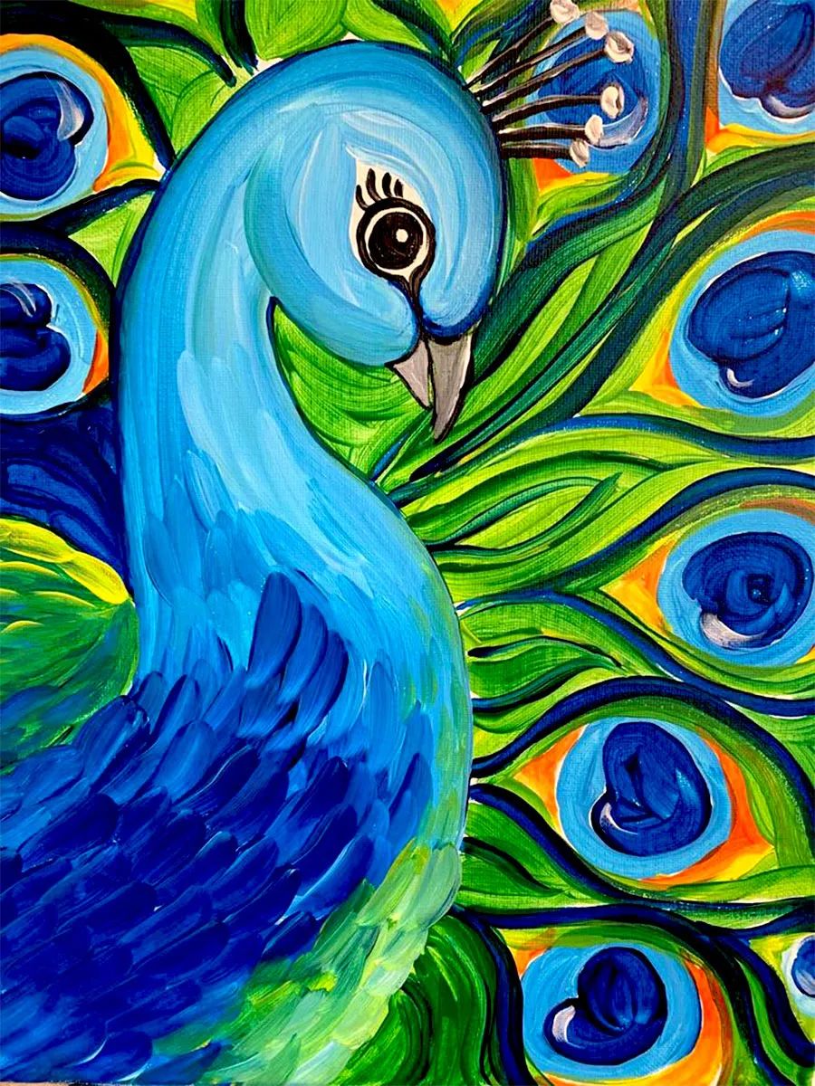 儿童画素材简单好看,儿童画水粉画创意美术3-4岁