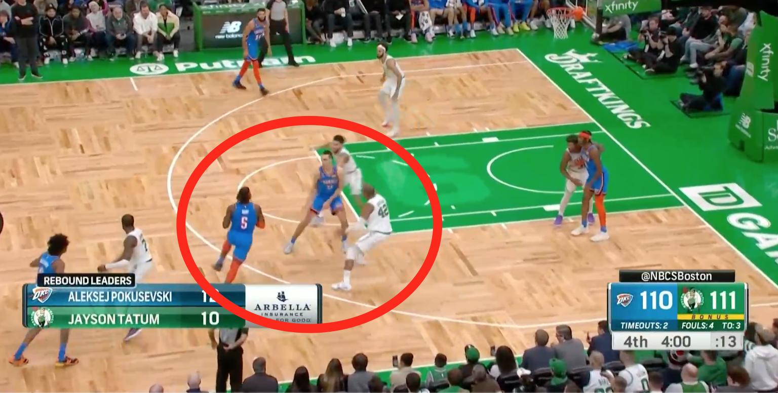 凯尔特人vs雷霆塔图姆最后时刻,塔图姆面对雷霆集锦