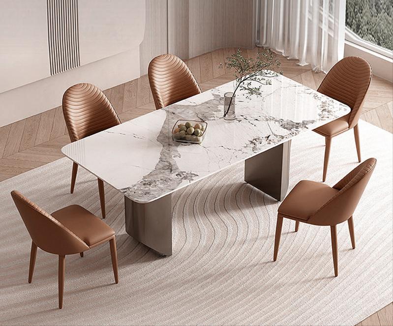 岩板餐桌优缺点选什么色好,岩板餐桌与实木餐桌的优缺点