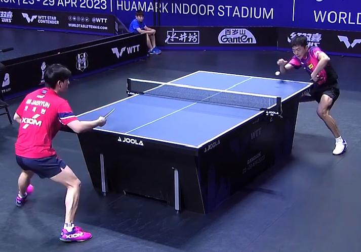泰国选手打乒乓球,国乒20岁小将4-0劲敌世青赛三冠王