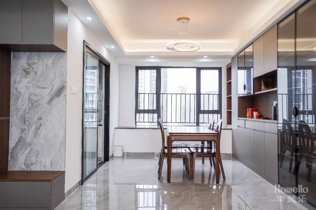 小户型两室改三室极简风,56平米小户型2室一厅改3室