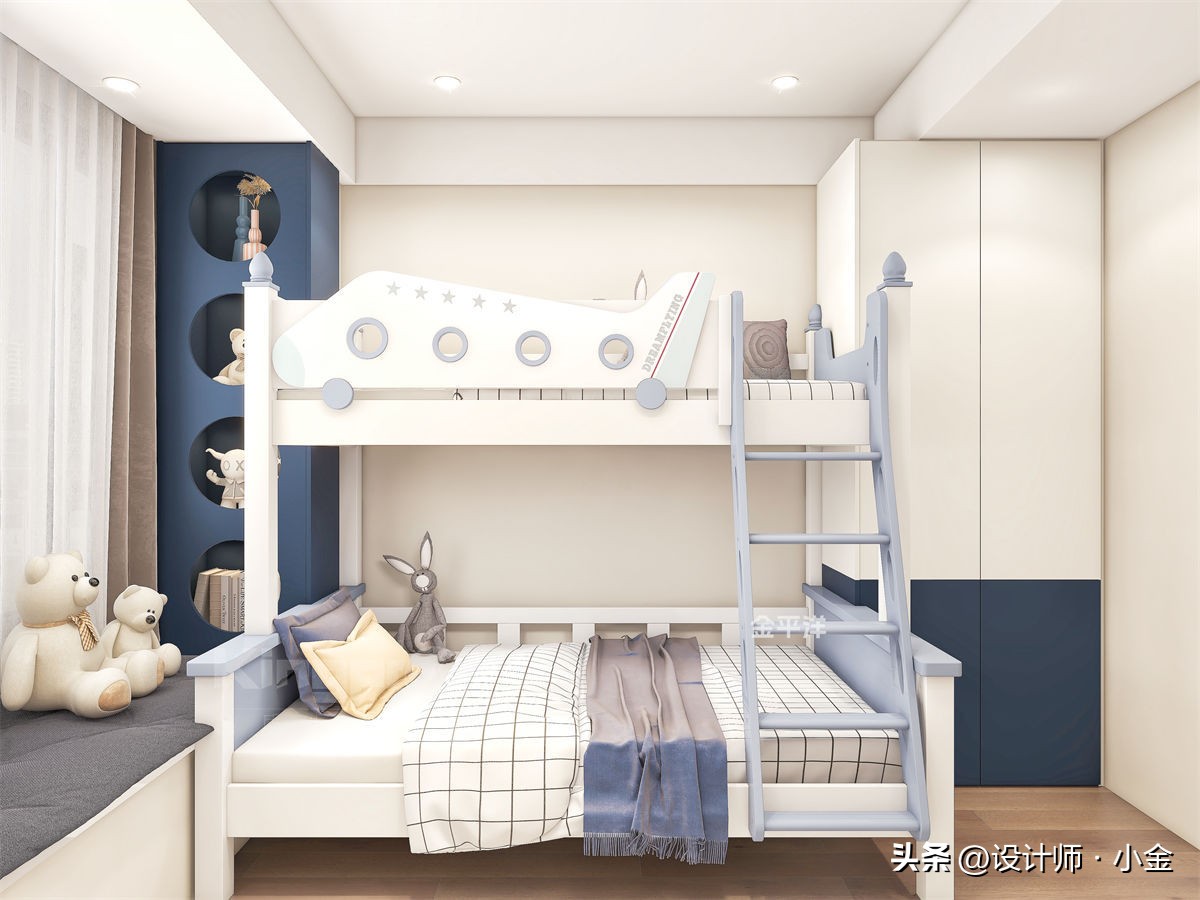 上下铺儿童房怎样更安全,超实用的儿童房装修攻略了解一下