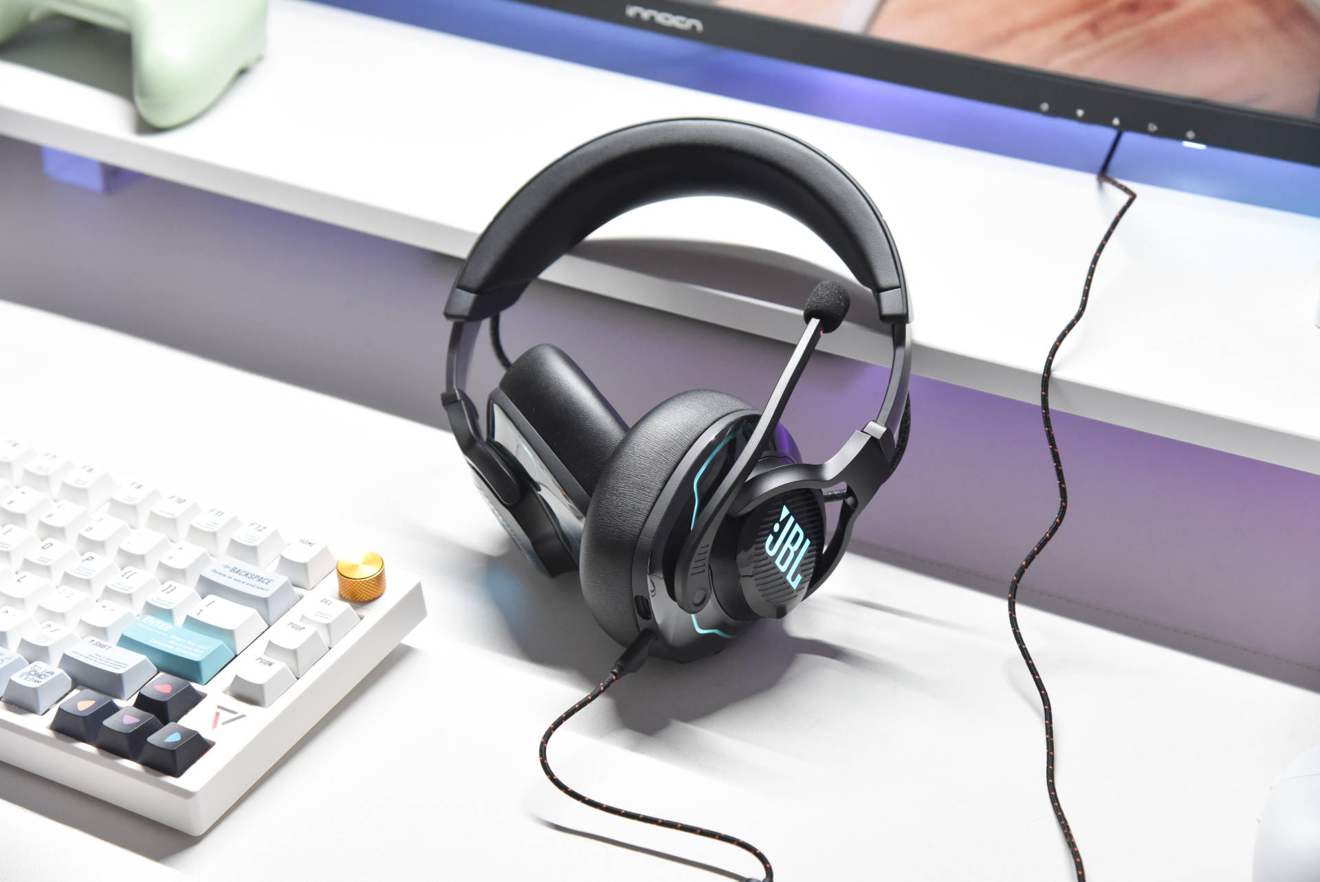 jblquantum100娓告垙鑰虫満娴嬭瘎,鏃犵嚎鑰虫満鐢电珵鑰虫満