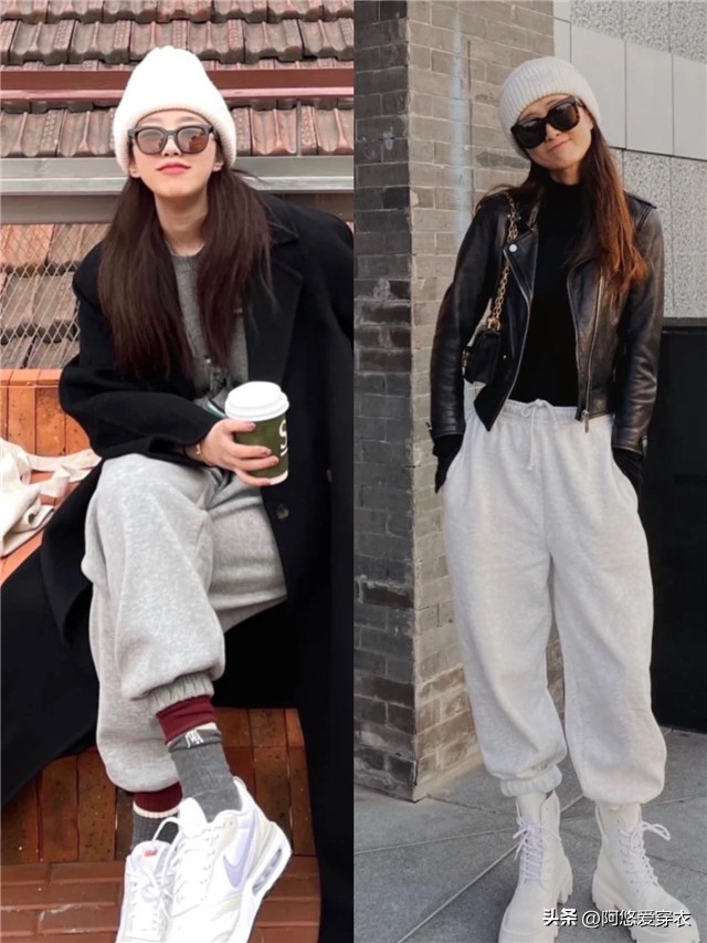 今年流行束腿运动裤,粗腿屁股大夏季显瘦运动裤