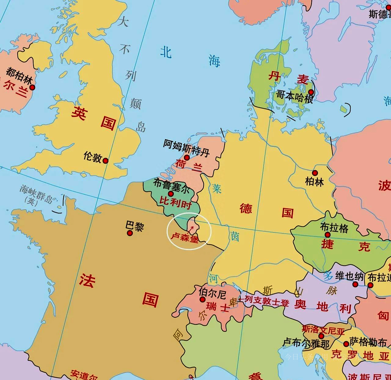 卢森堡不同时期的领土变化,卢森堡现状