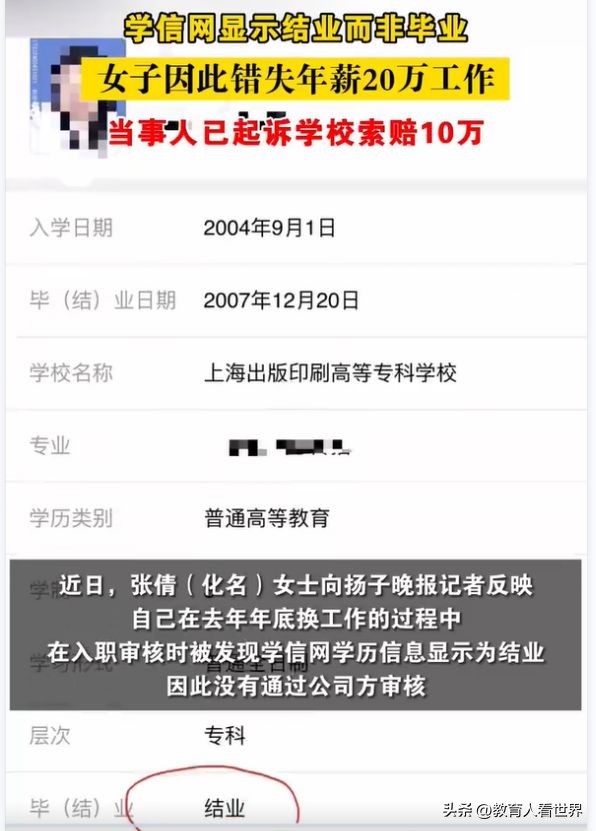 换工作,你的纸质毕业证有多大作用?谁该为学信网上的错误负责?