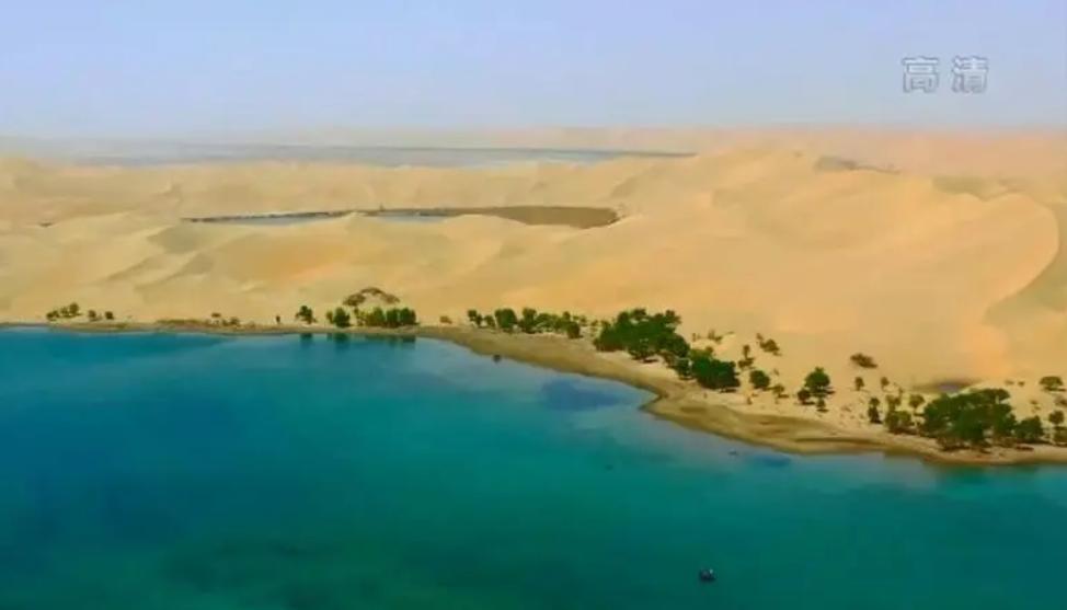 新疆库尔勒罗布湖螃蟹,南疆无人区沙漠湖泊