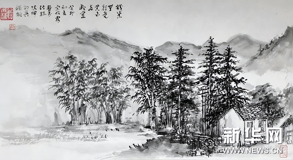 泾县中国山水画,泾县风景写生