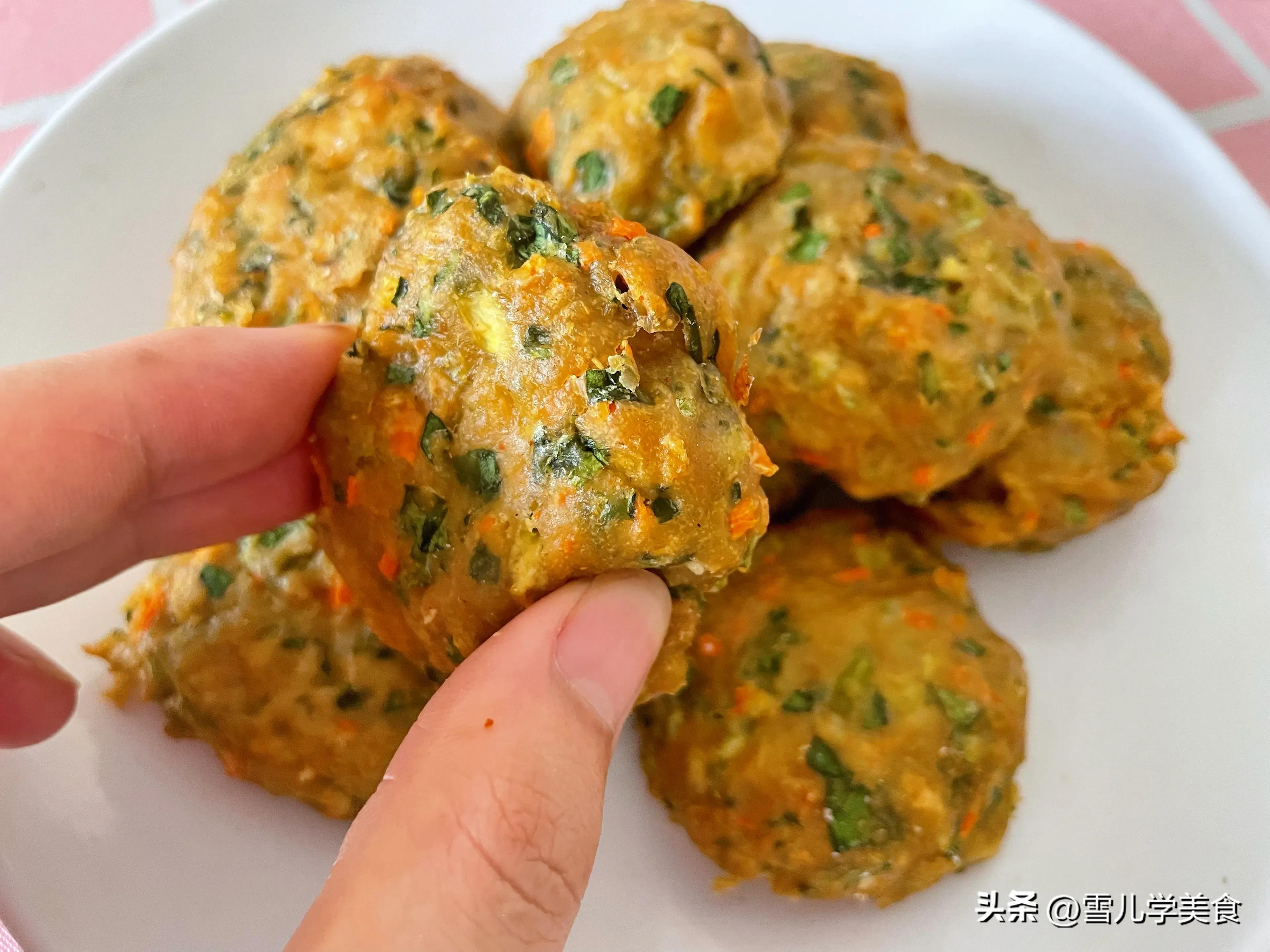 免炸素丸子,低卡无油豆腐丸子