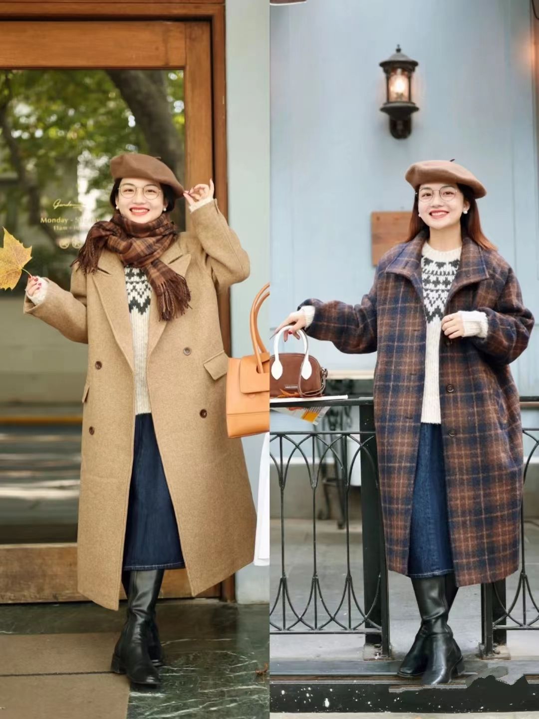 小个子穿廓形大衣怎么搭配,小个子穿大衣什么颜色显气质