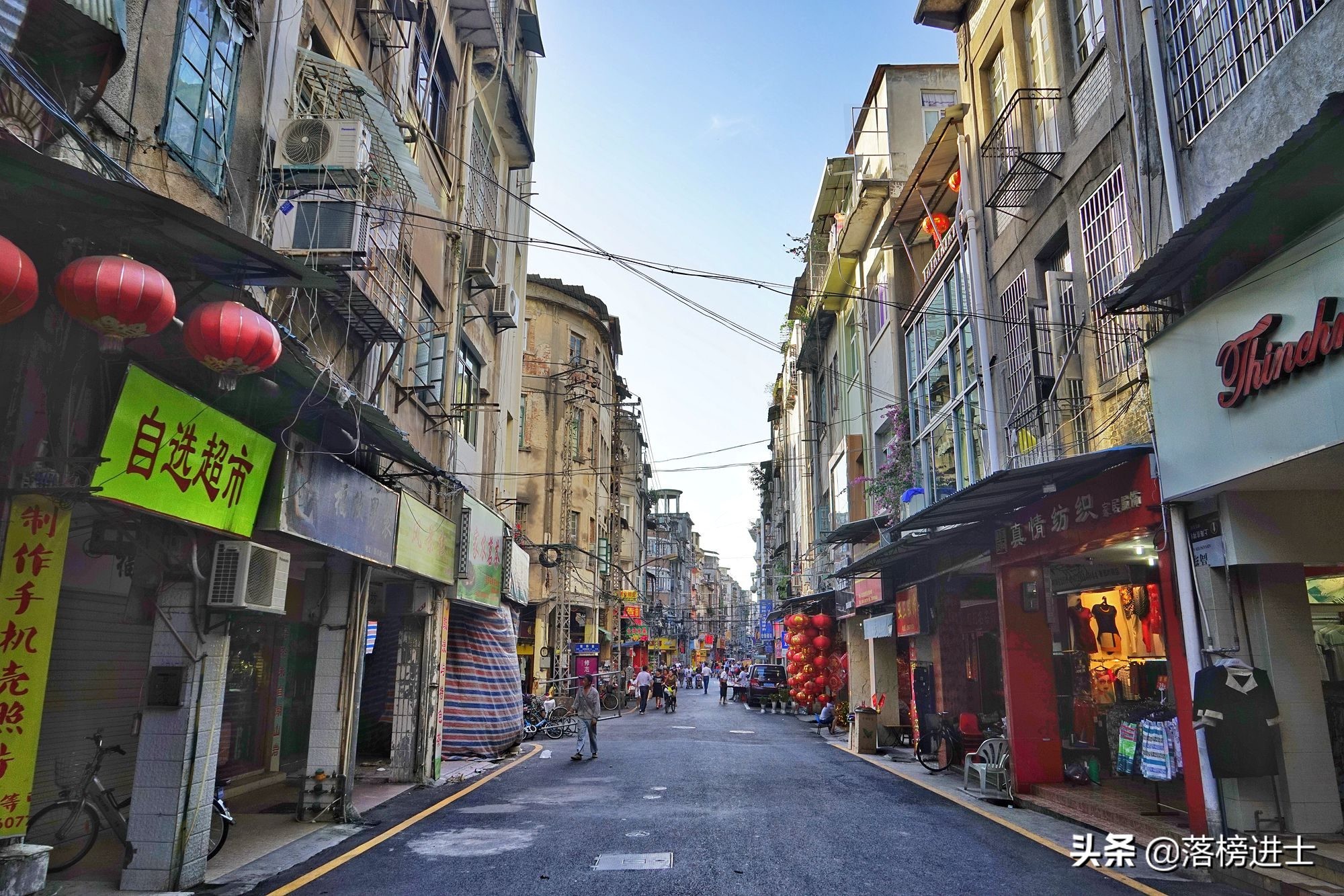 中山路步行街直通大海,直通大海的中山路