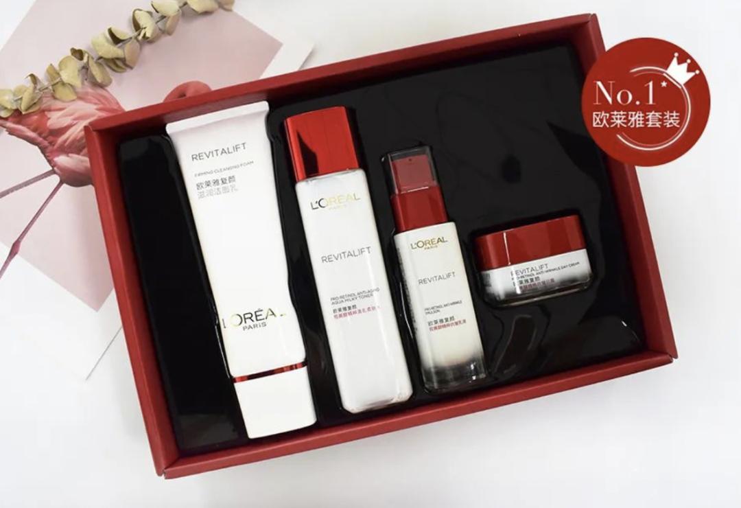 欧莱雅复颜抗皱水乳套装短视频,欧莱雅抗皱紧致水乳套装女