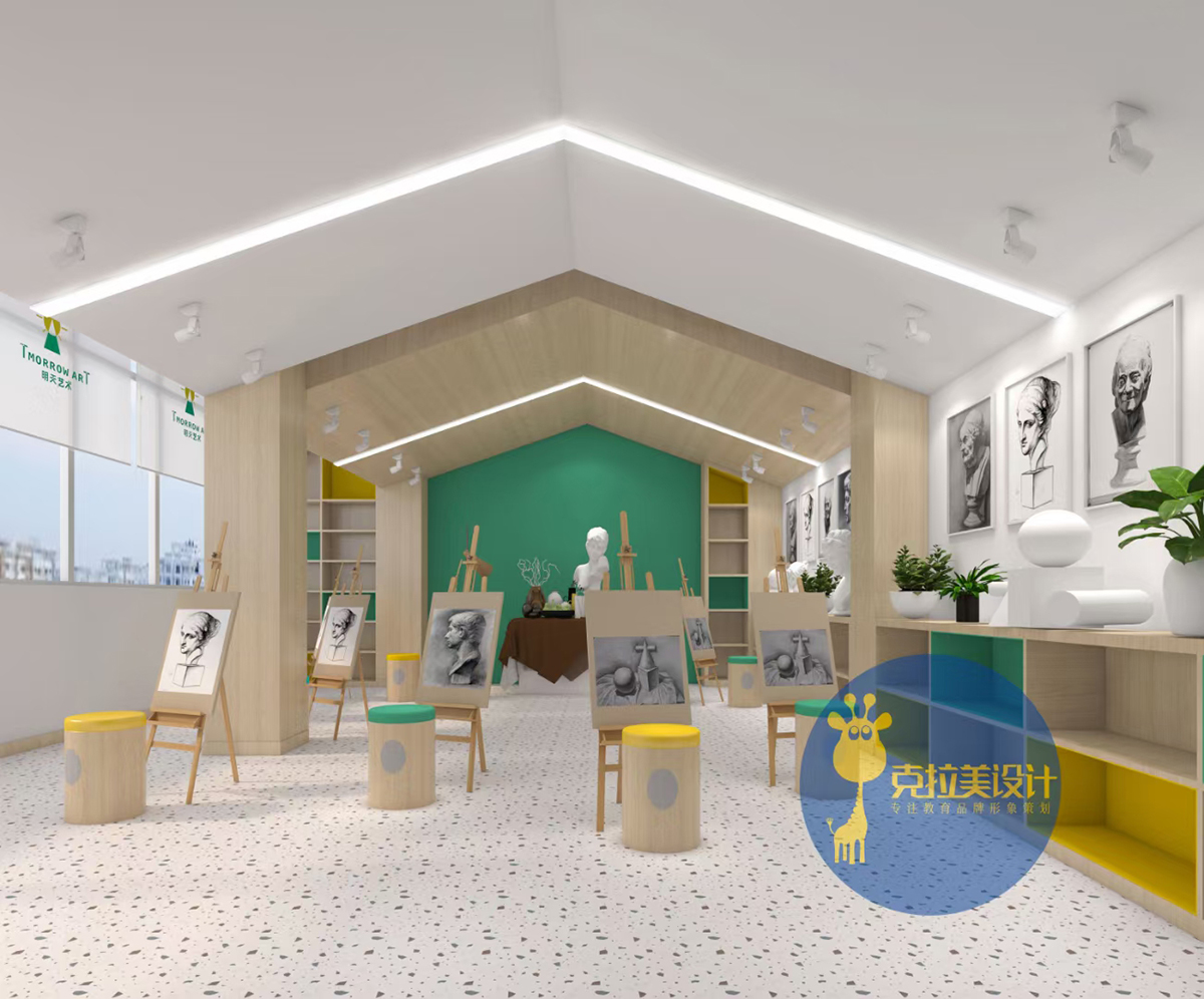 克拉美设计效果图,欧式幼儿园教室设计