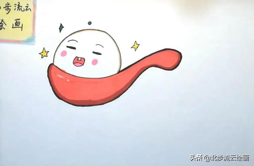 好多人吃汤圆简笔画儿童,一碗汤圆的简笔画超级可爱的