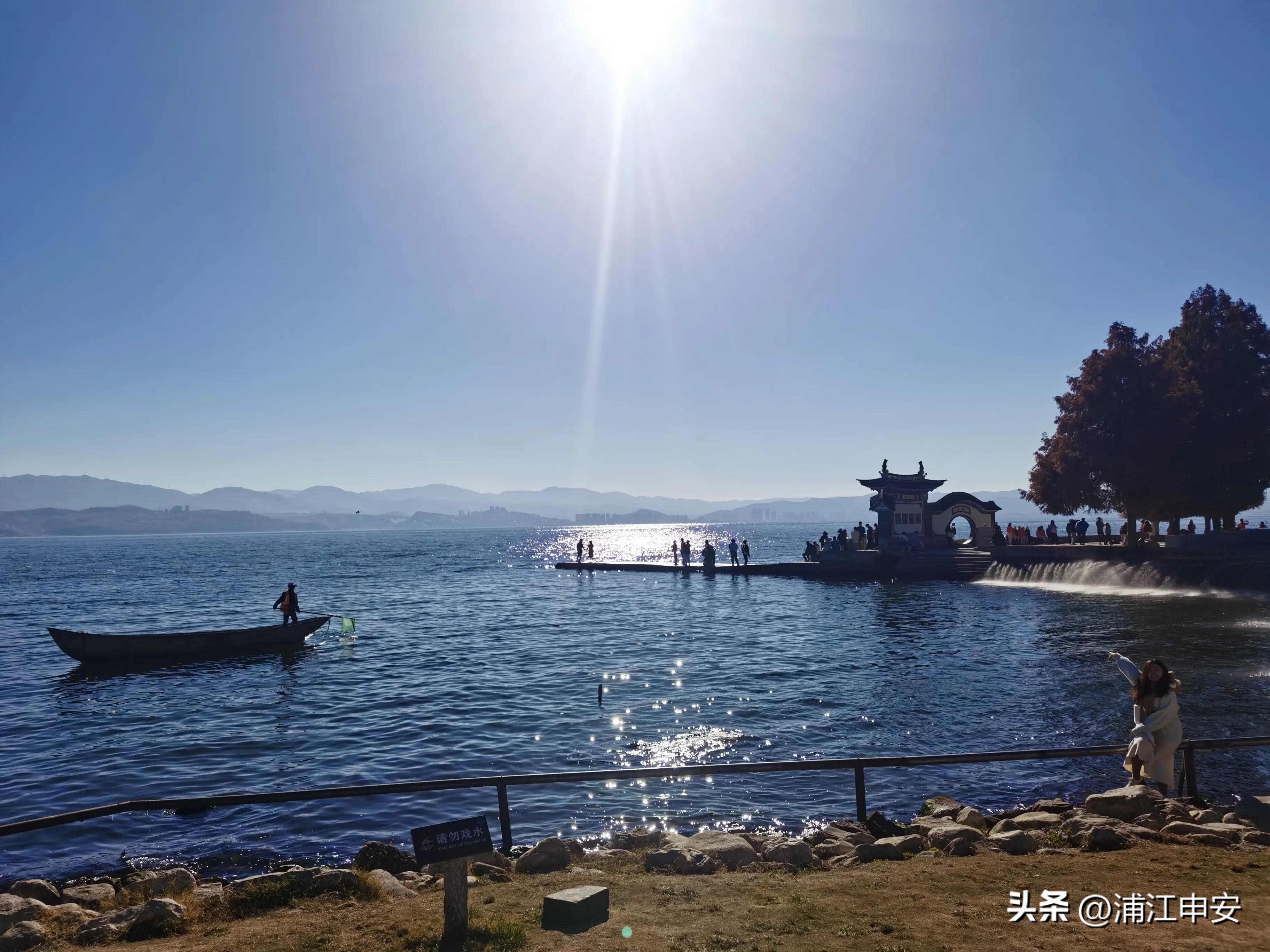 云南大理洱海龙龛码头看海景,大理洱海生态走廊精华