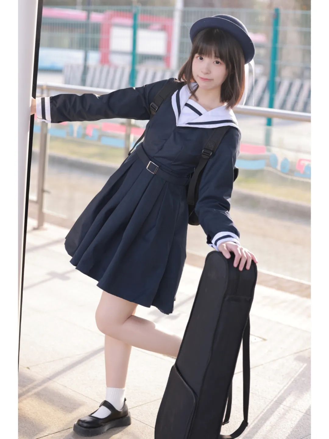 穿jk制服的萌妹子图片,日系jk制服