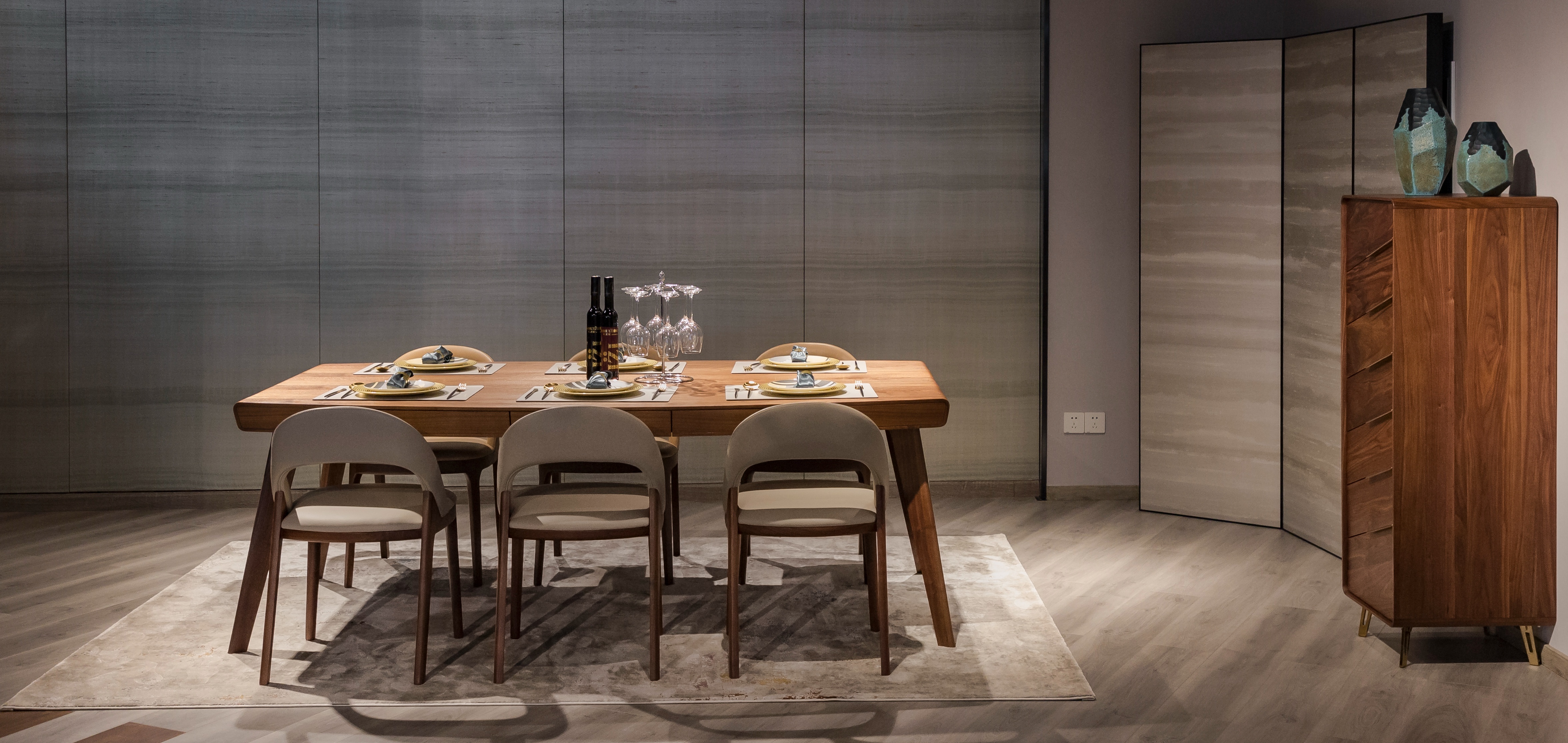 六斗椭圆蝶形美学餐桌（EPOCHOME原创作品）