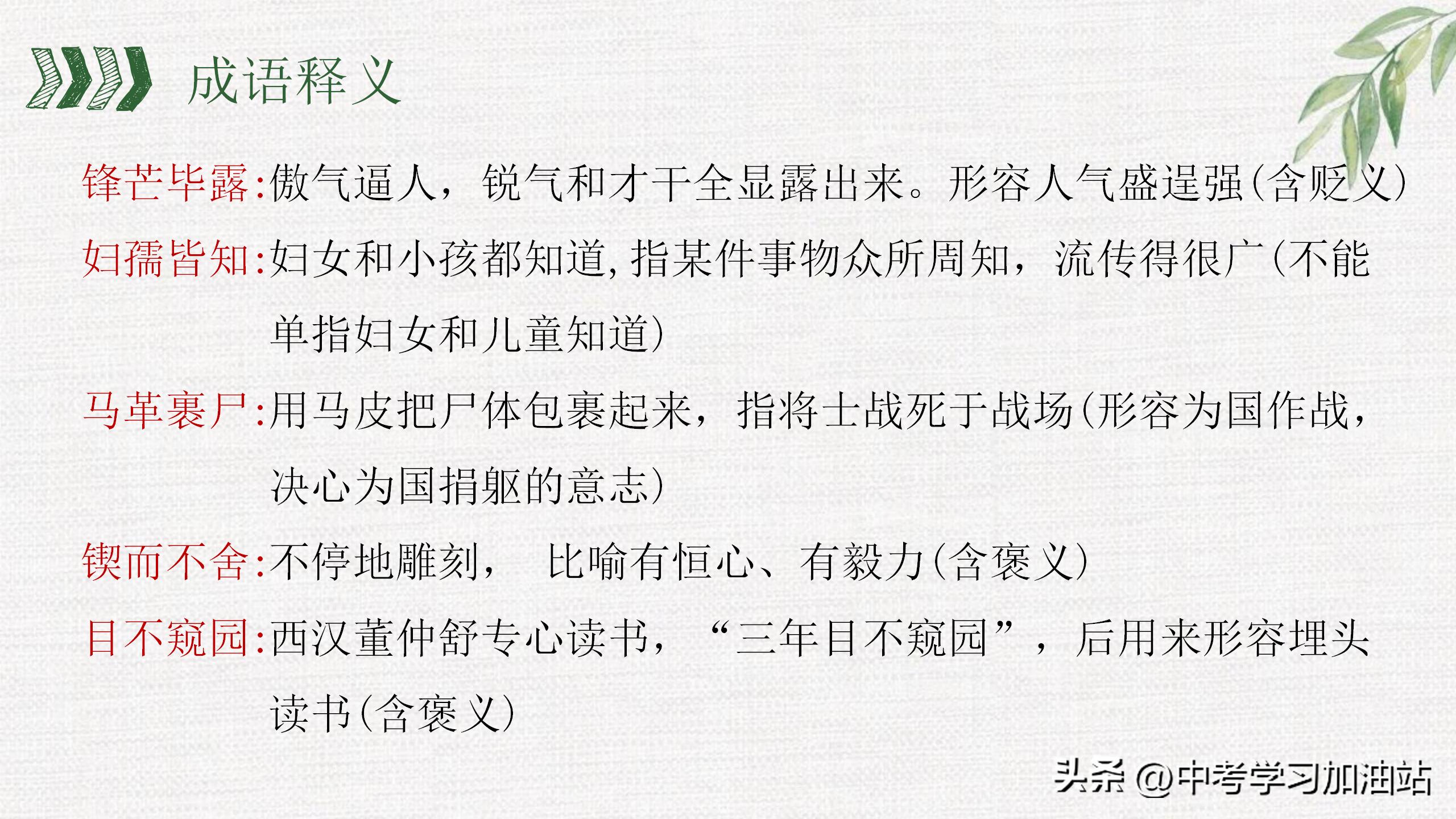 七年级期末语文必考知识点大全,七年级语文上期末考试必考知识点
