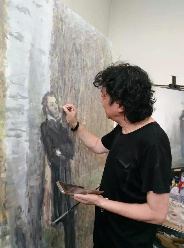 何多苓俄罗斯写生油画,何多苓油画2007