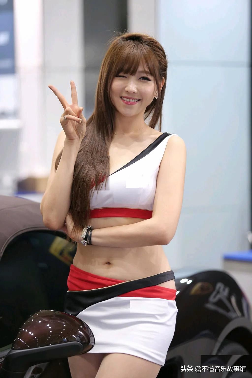 高清韩国最美十大车模,韩国美女车模柳多妍甜美高颜值