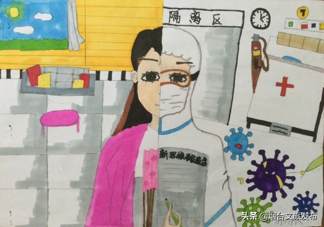 “艺”起抗疫丨用画笔传递抗疫力量——少儿绘画作品（七）