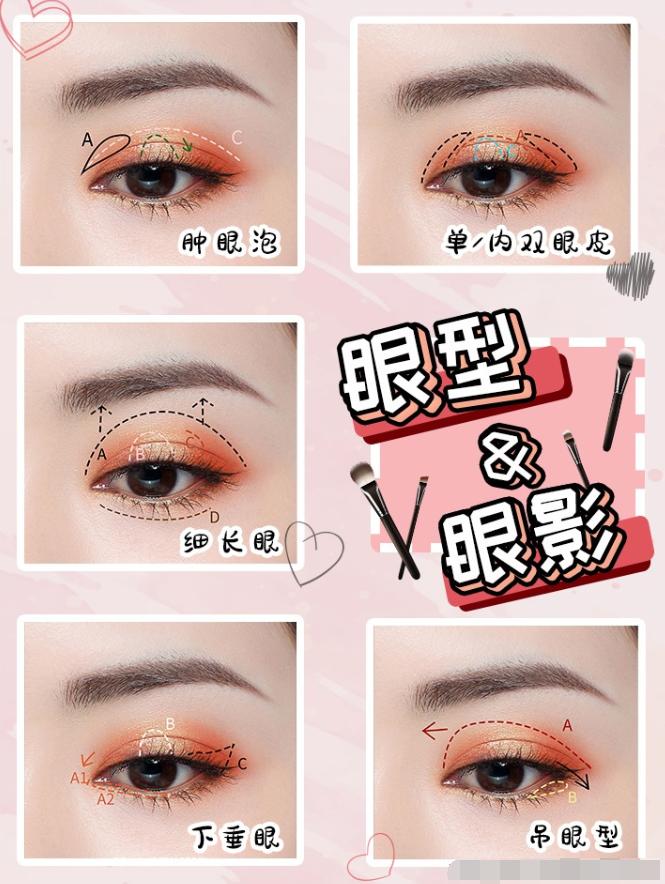 马卡龙眼影盘蓝色眼影画法教程,眼影画法九色眼影盘西柚色