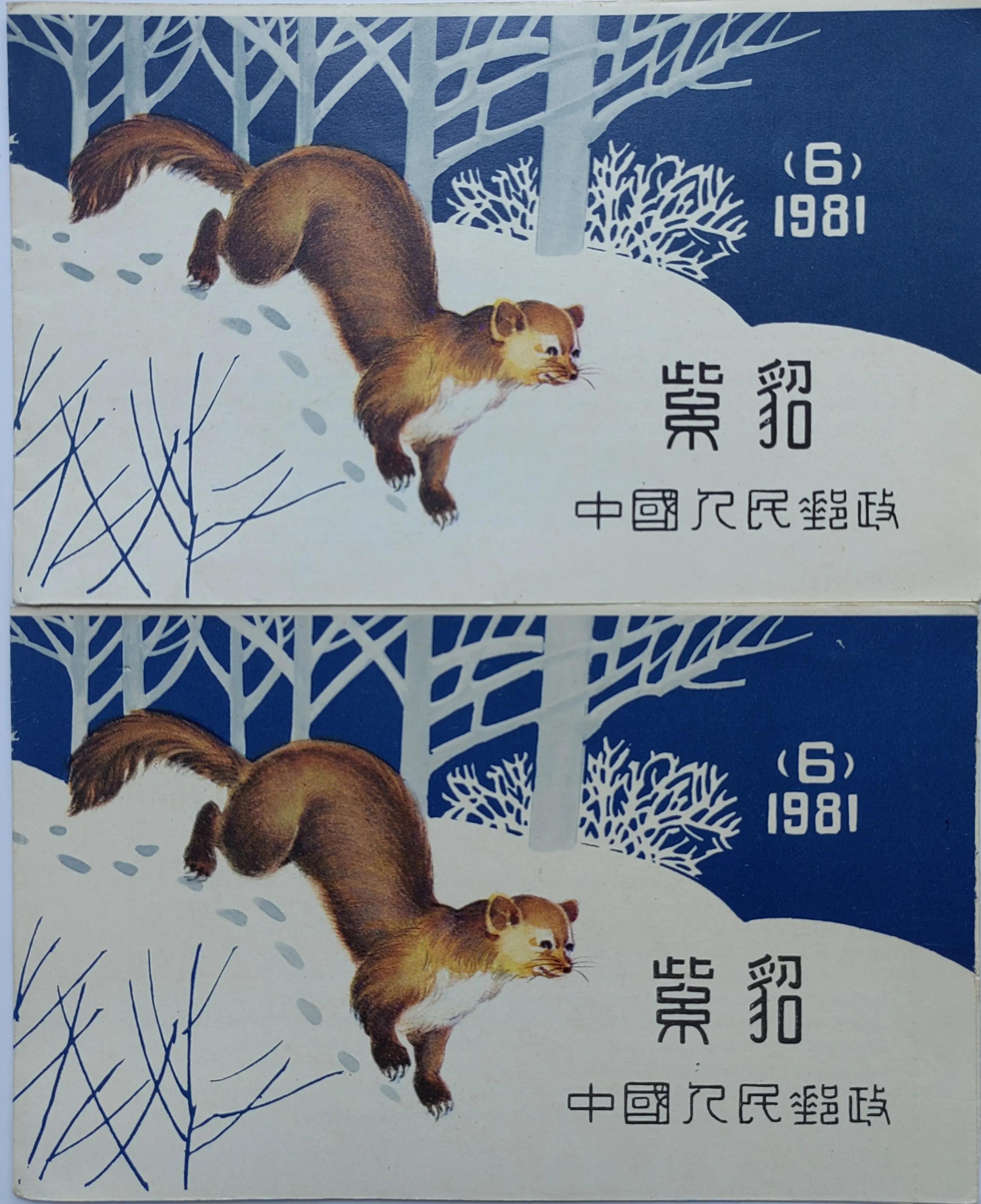 趣谈邮电部发行的小本票之三（紫貂）