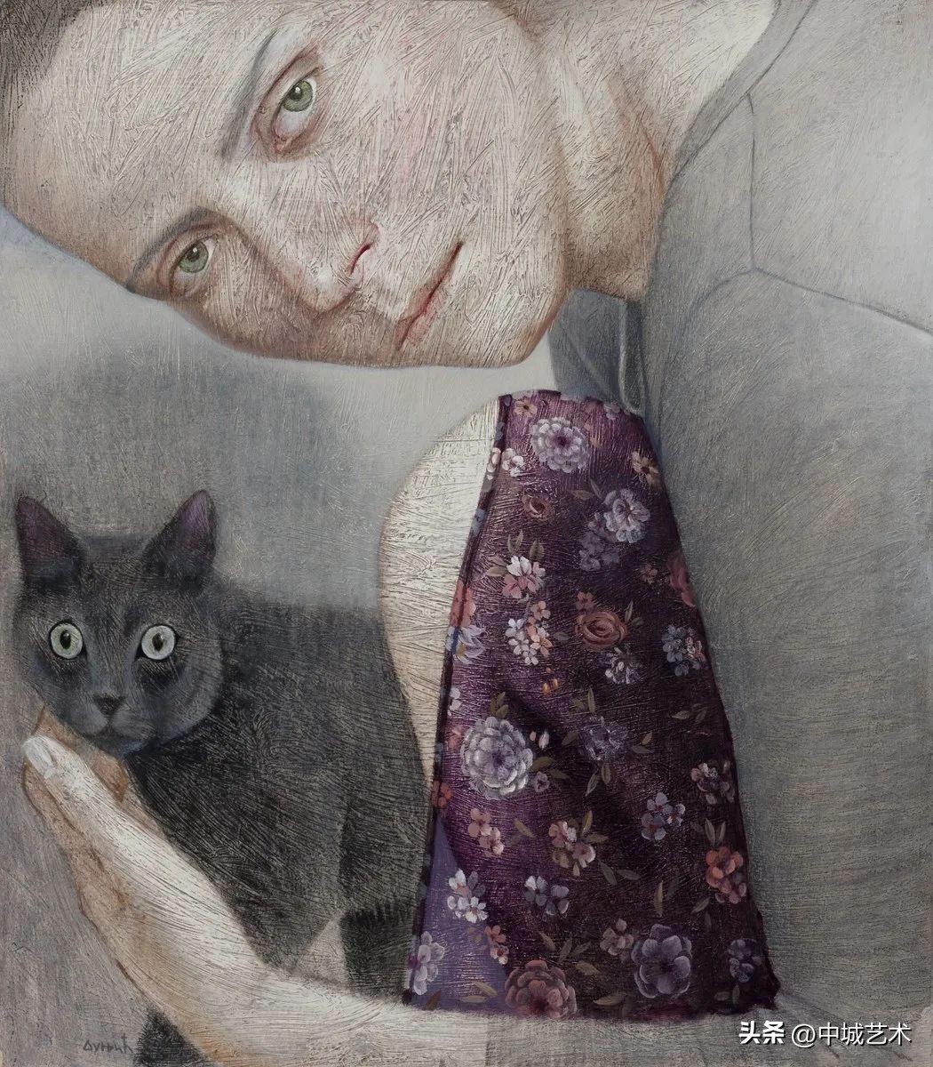 塞尔维亚画家水墨画猫,阿尔巴尼亚中世纪绘画艺术画家