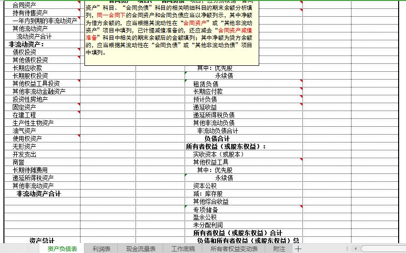 2020企业会计准则财务报表模板,新准则财务报表编制方法