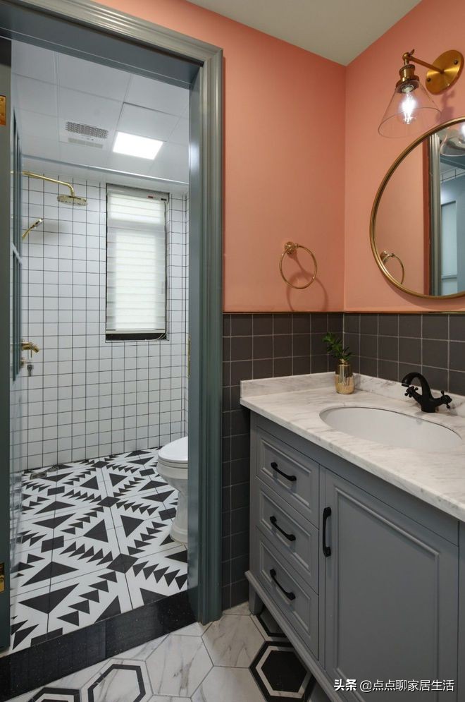 卫生间墙砖灰色地砖浅色,卫生间墙砖地砖同色深灰可以吗