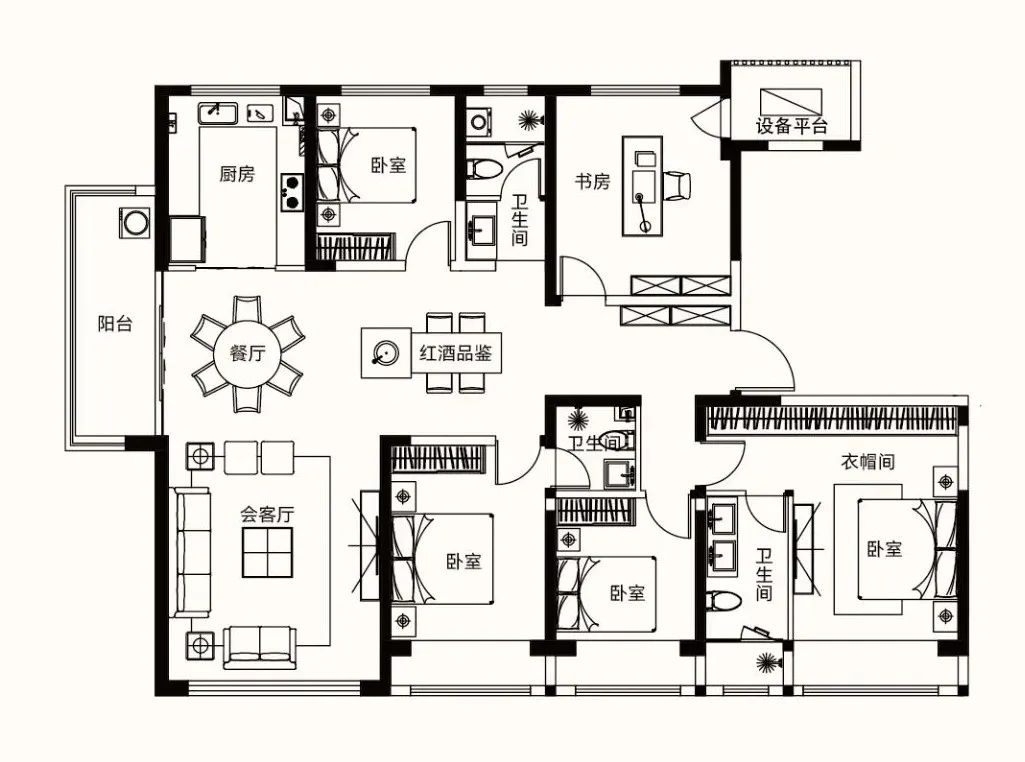 郑州豪宅天花板,郑州豪宅大横厅