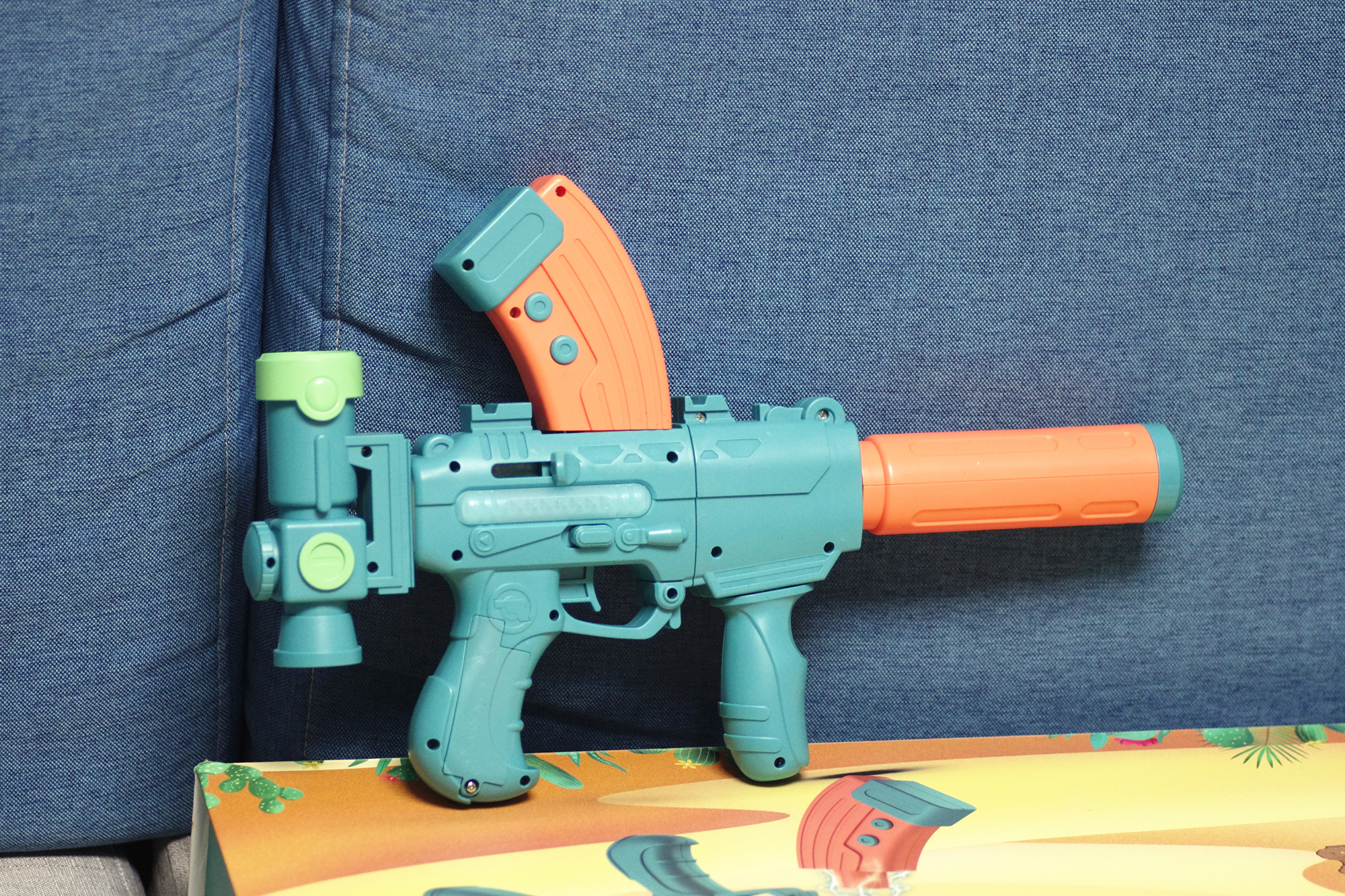 磁力拼接玩具枪,磁力枪宝宝玩具