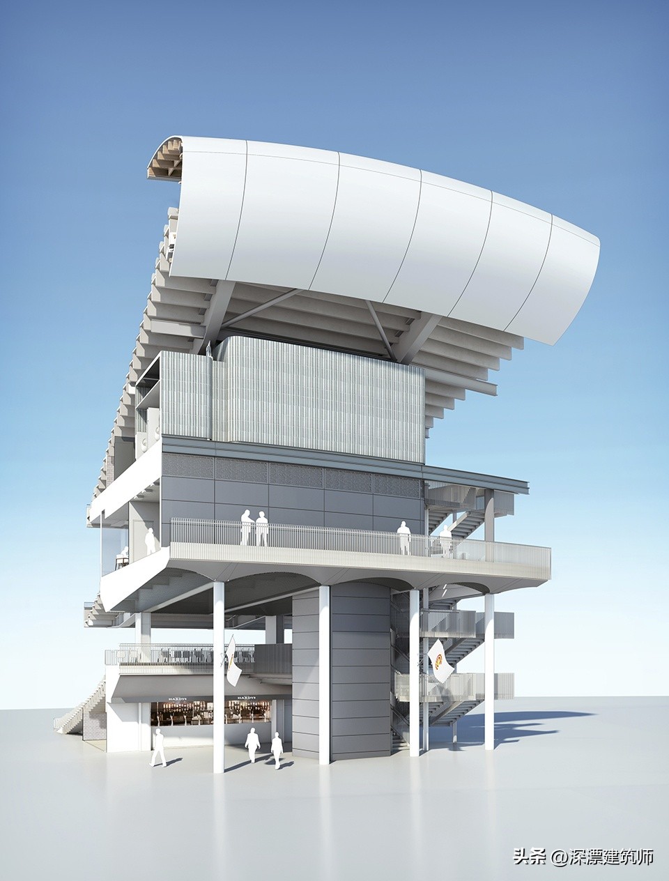 勋爵板球场ComptonEdrich看台，伦敦/WilkinsonEyreArchitects