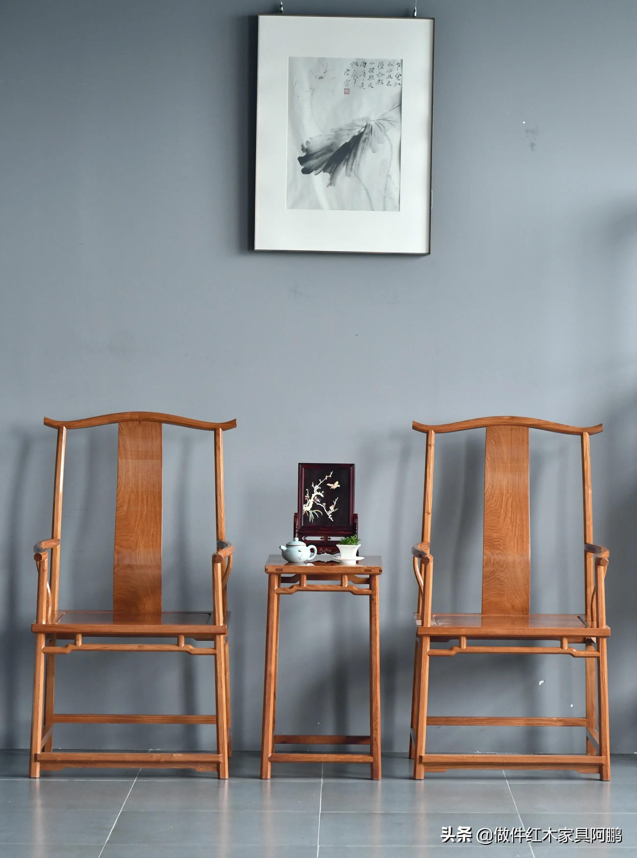 雕龙纹四出头官帽椅图片,明式四出头官帽椅图片