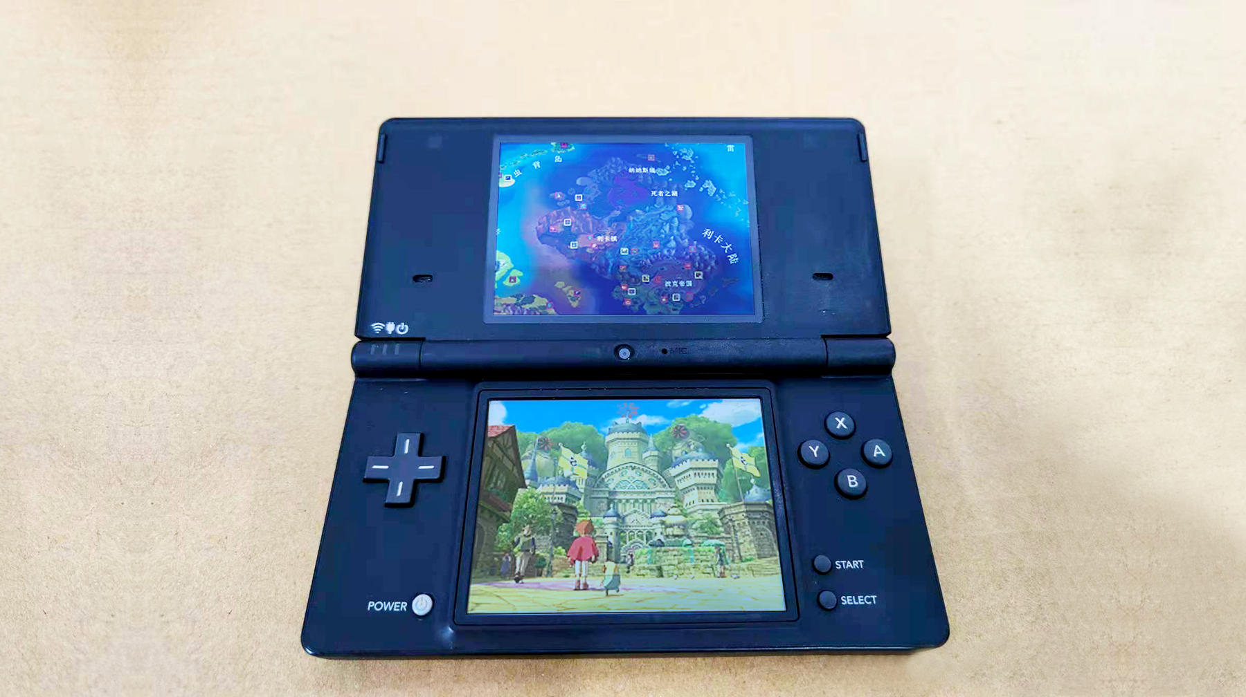 复古横屏游戏机任天堂,任天堂ndsl双屏幕