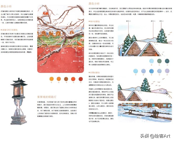 钢笔淡彩如何有色彩练习,钢笔淡彩用什么方法上色