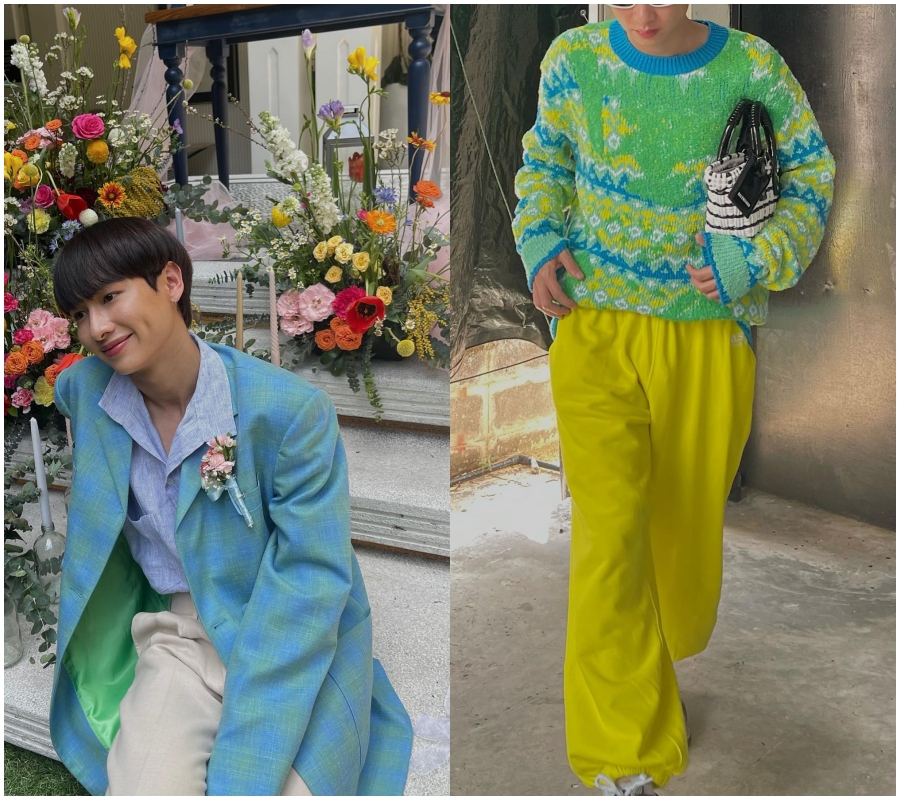 粉色系甜酷风穿搭男,粉色系极简穿搭男生