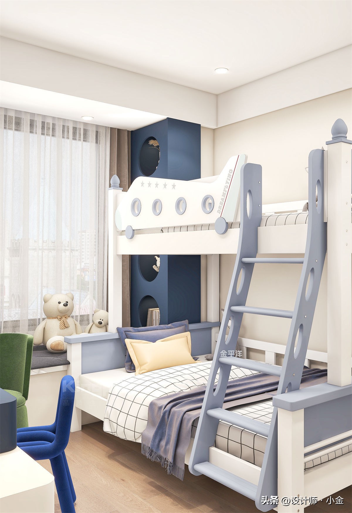 上下铺儿童房怎样更安全,超实用的儿童房装修攻略了解一下
