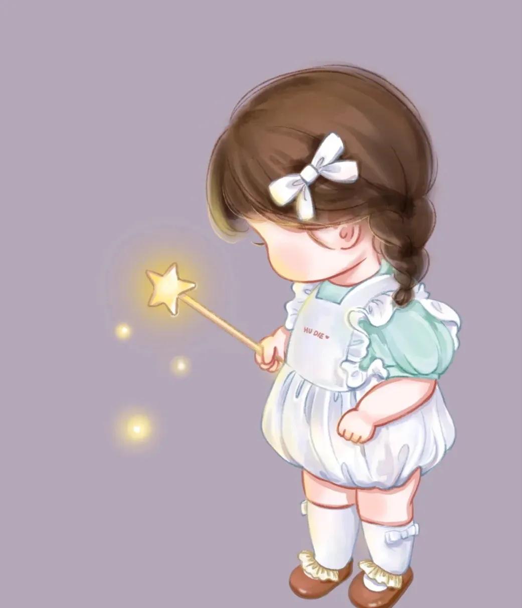 天使头像又可爱又呆萌,好看的头像可爱仙女小孩