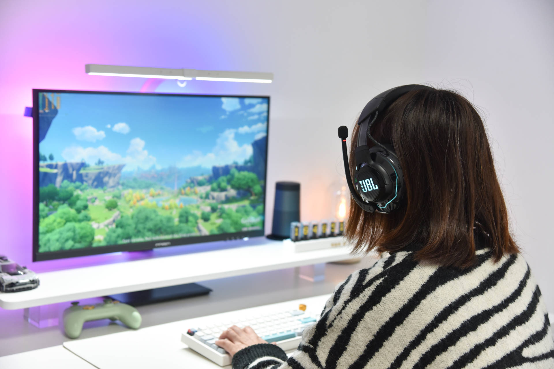 jblquantum100娓告垙鑰虫満娴嬭瘎,鏃犵嚎鑰虫満鐢电珵鑰虫満